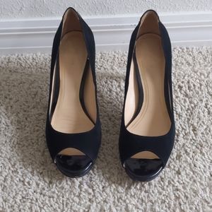 COLE HAAN NIKE AIR PEEP TOE PUMPS